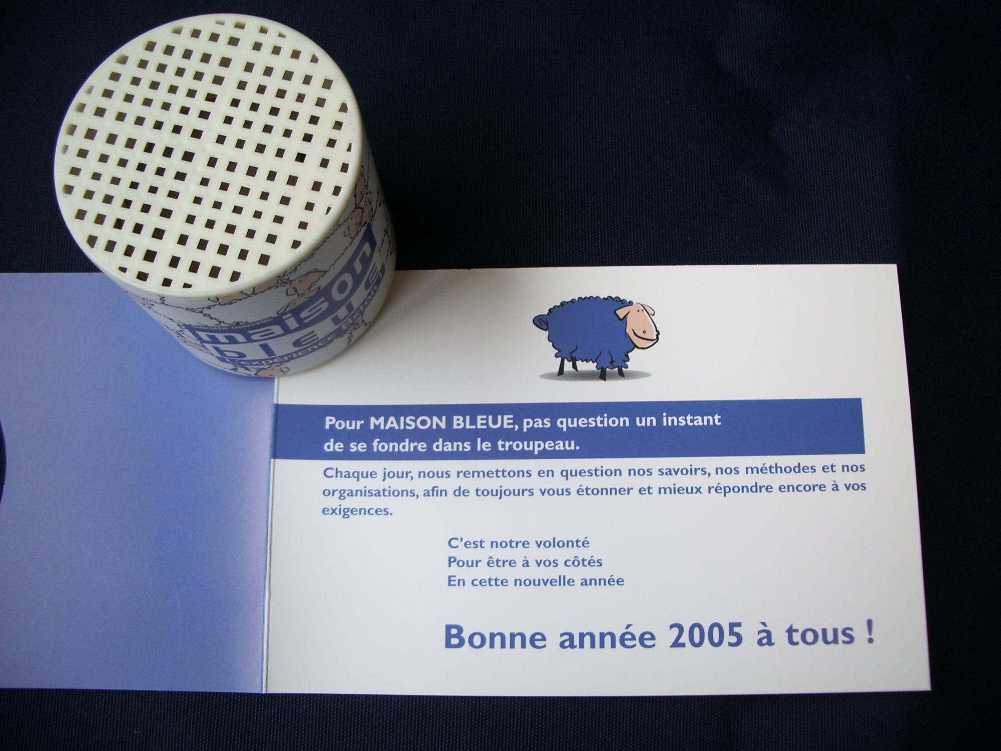 VOEUX MAISON BLEUE 2005